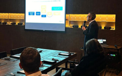 Reunião sobre tratamento de câncer de próstata avançado, com médicos encaminhadores dos hospitais Leforte